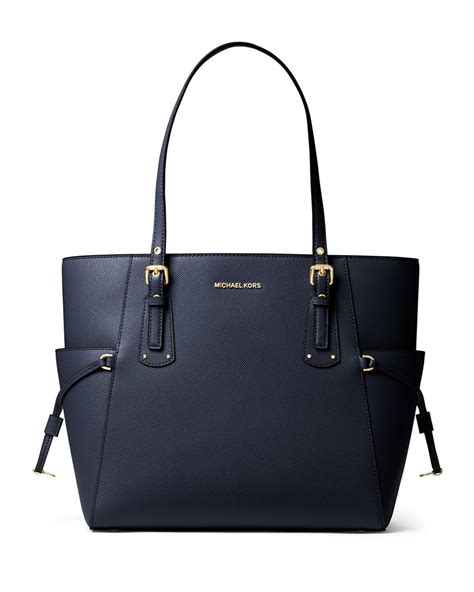 michael kors metallic voyager tote|Michael Kors saffiano tote.